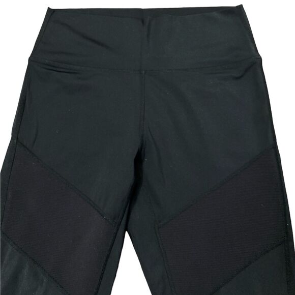 Zyia Active Womens Workout Gym Yoga Cropped Capri Leggings Black 12 High Rise - Picture 2 of 7